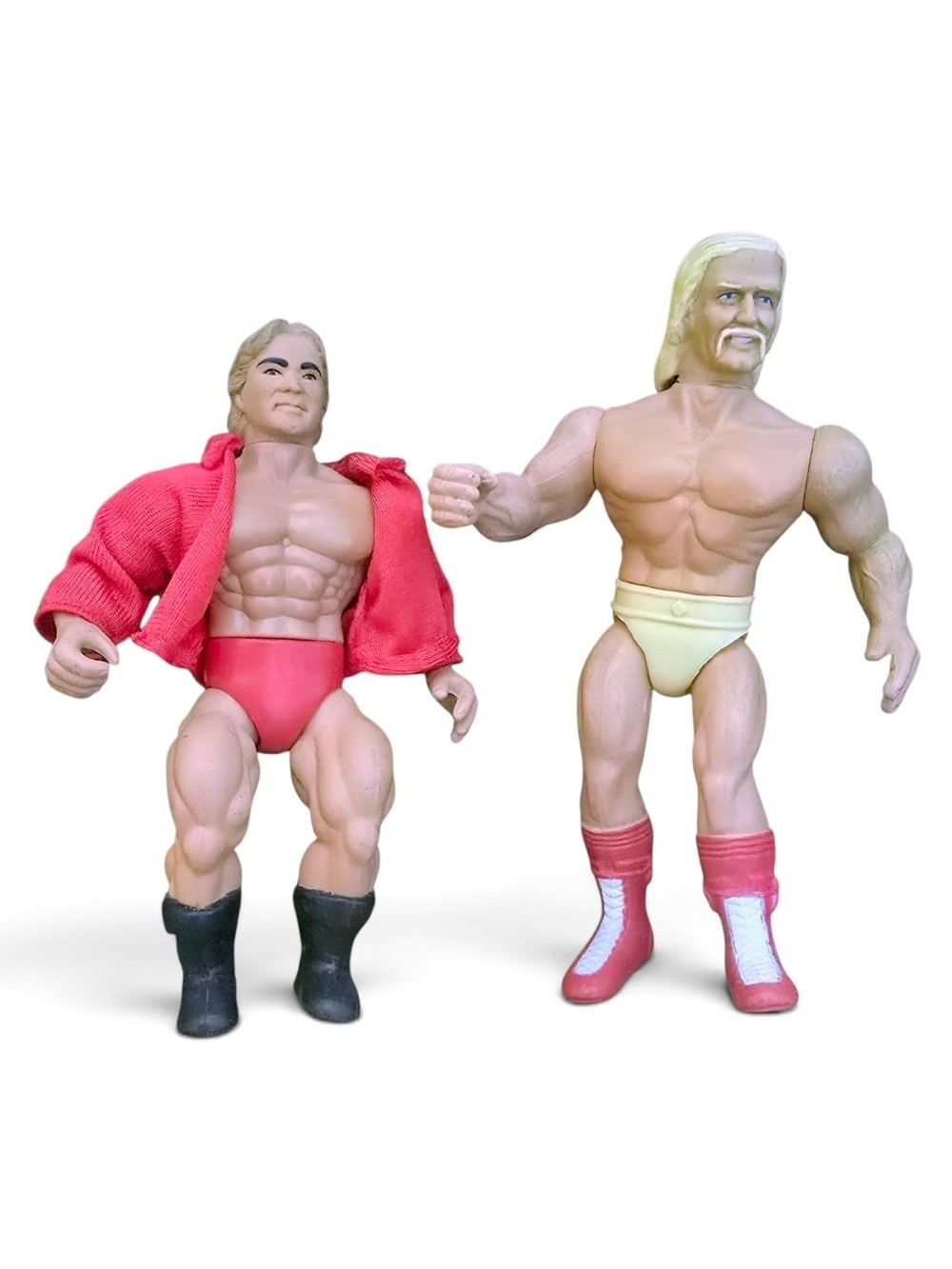 Classic Action Wrestler Toy Set - Red and Yellow Figures
